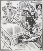 I showed up for work and there he was!